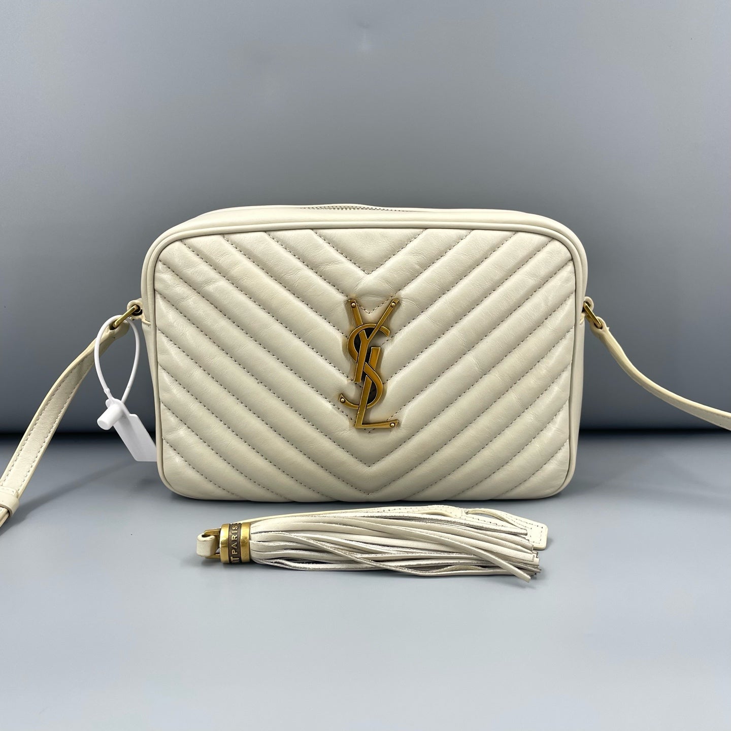 Saint Laurent - Lou Camera Bag - Leather - White - (Small)