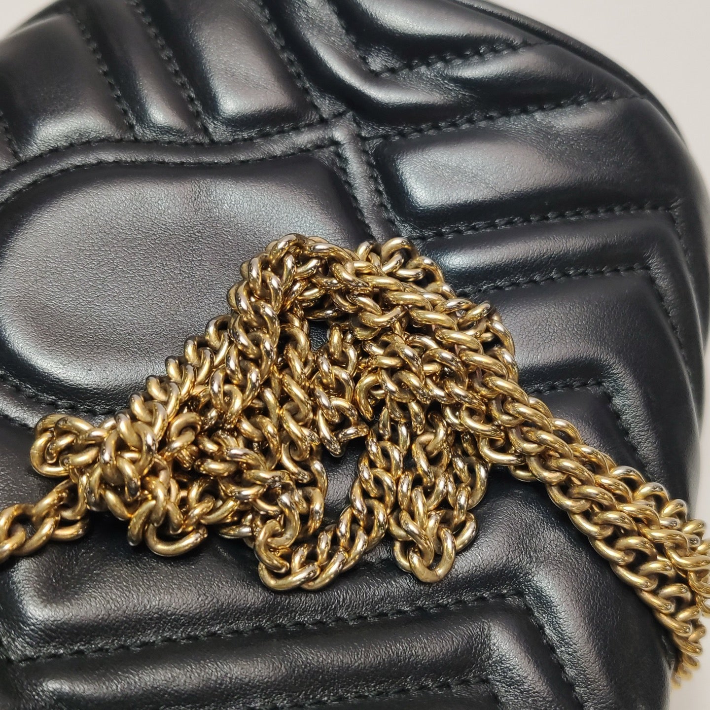 Gucci - GG Marmont Mini Bucket Bag - Leather - Black - (mini)