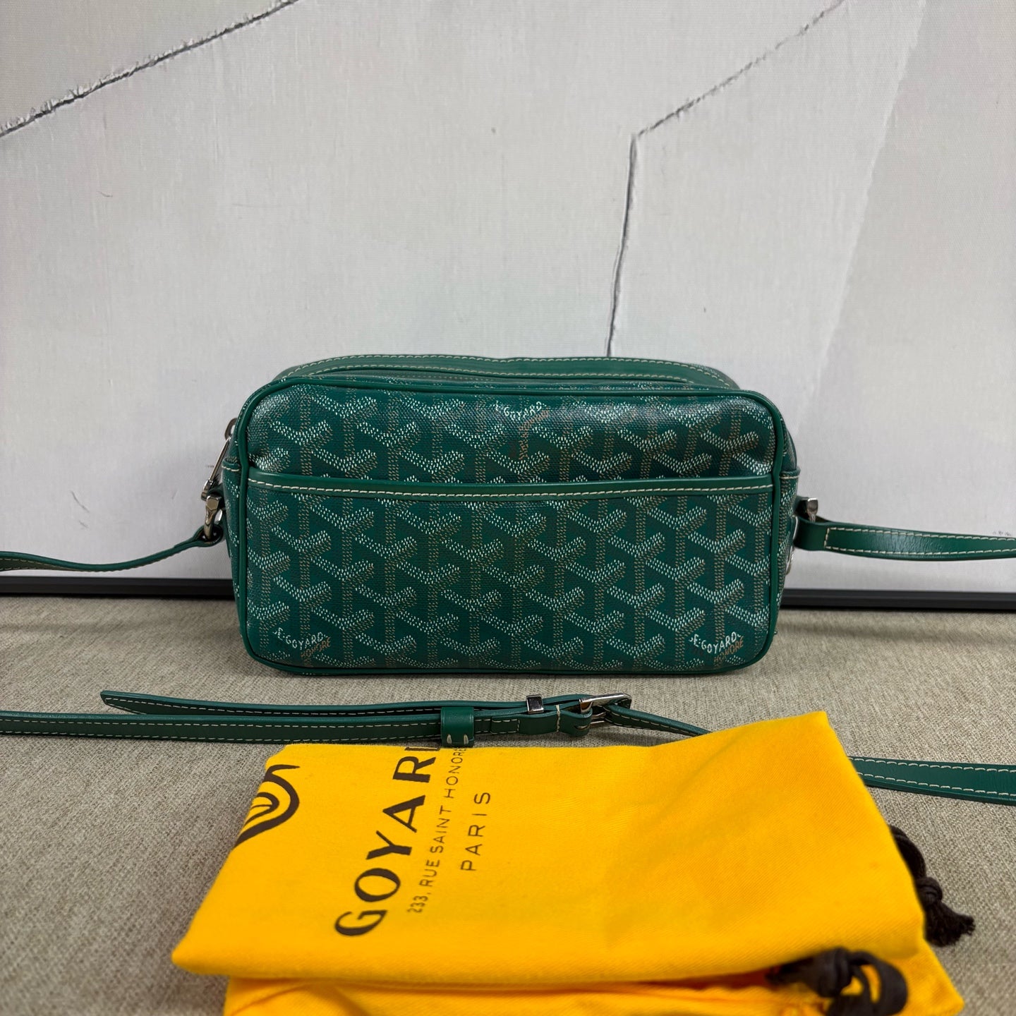 Goyard - Cap-Vert Messenger/Camera Bag - Goyardine canvas and Leather - Green - (small)