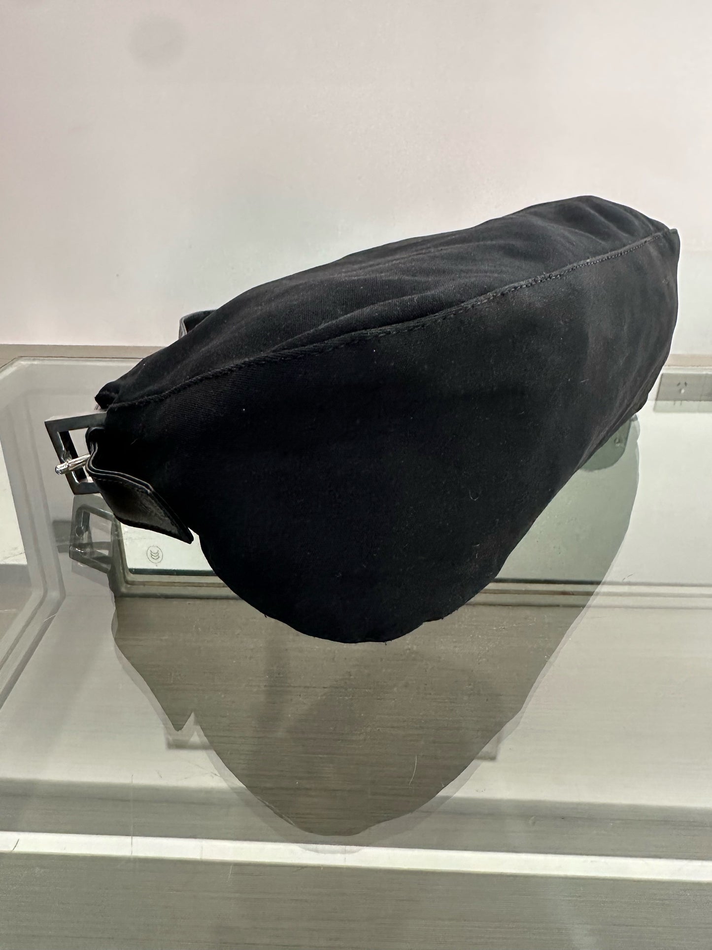 Fendi - Baguette - Cloth - Black - (Small)