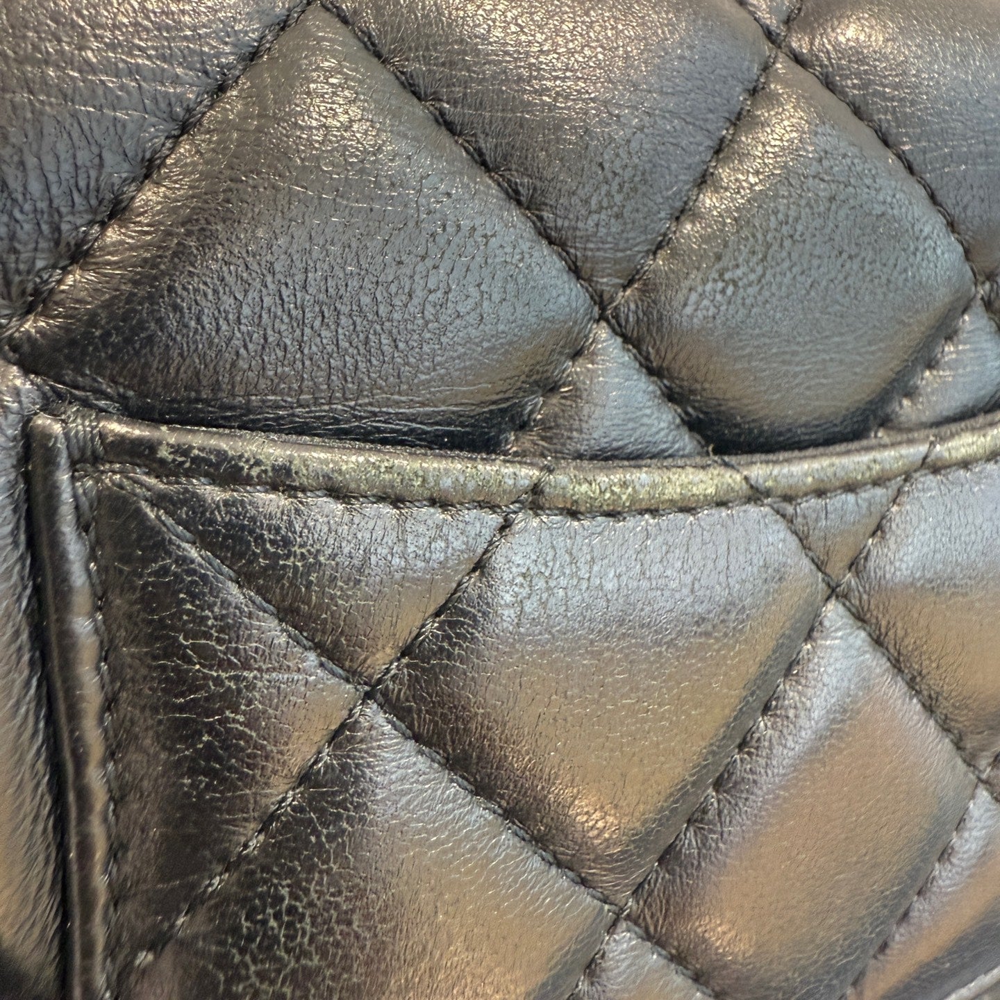 Chanel - Mini Flap Bag with Pearl Chain - Lambskin leather - Black - (mini)