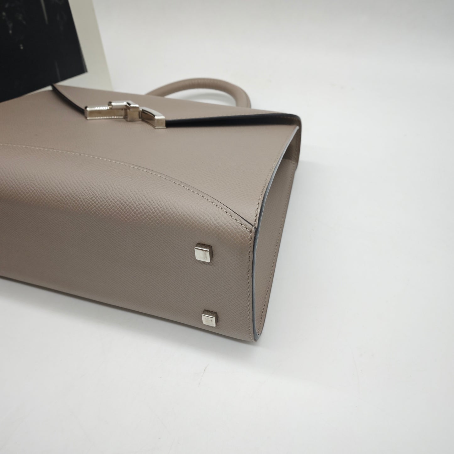 Moynat - Rejane - Grained leather - Elephant Grey with Silver-Tone Hardware - (Small)