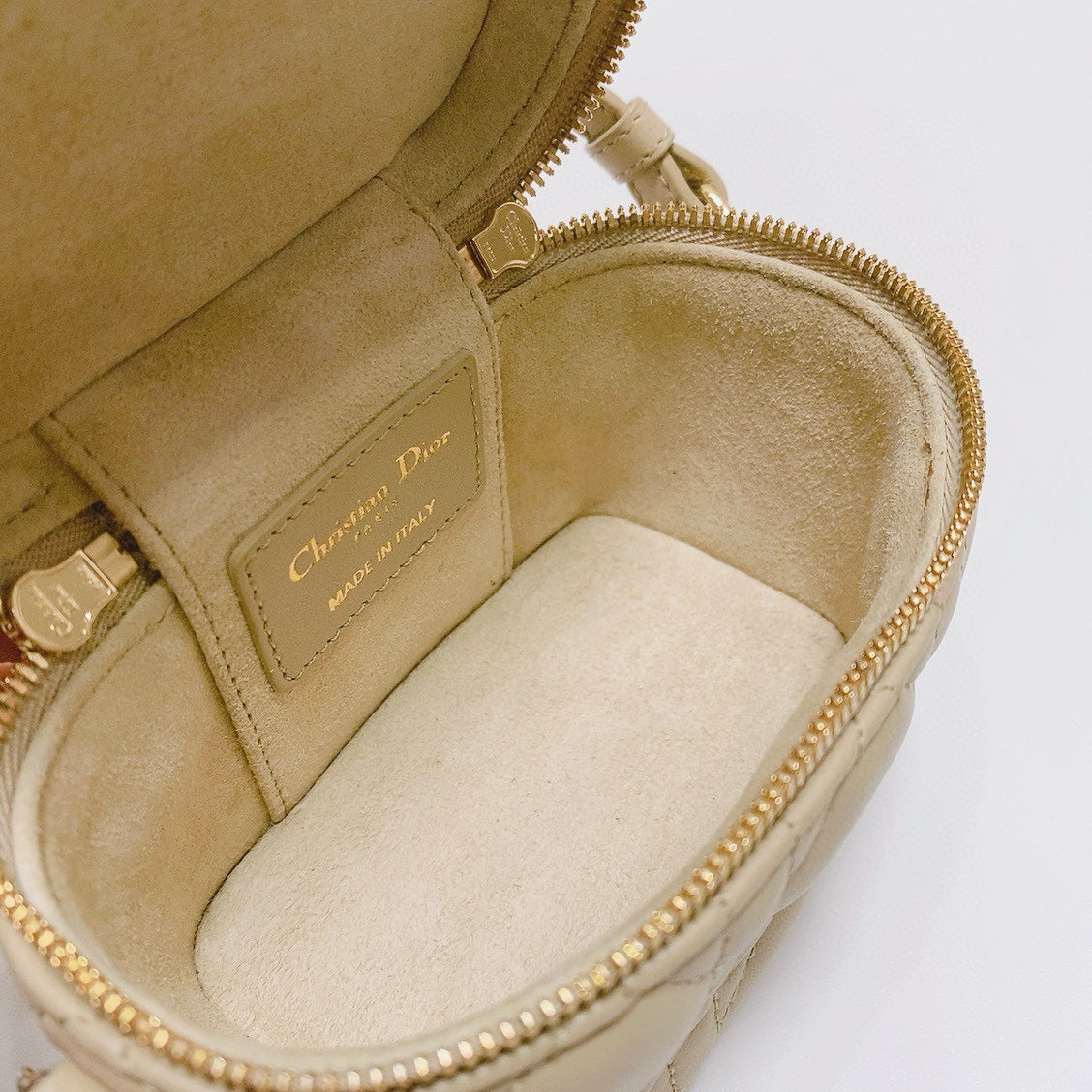Dior - Mini Vanity Case - Lambskin leather - Beige - (mini)