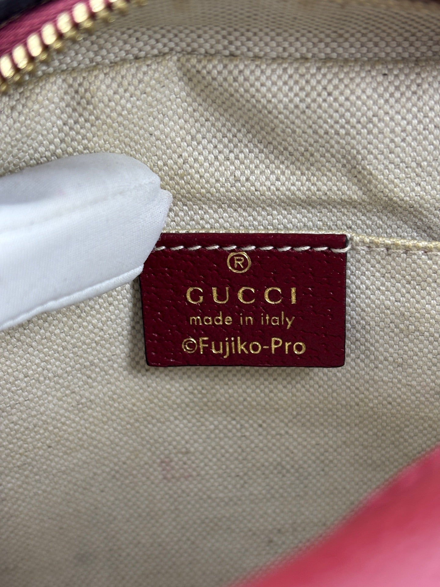 Gucci - Doraemon x GG Supreme Camera Bag - Coated canvas with leather trim - Brown - (Small)