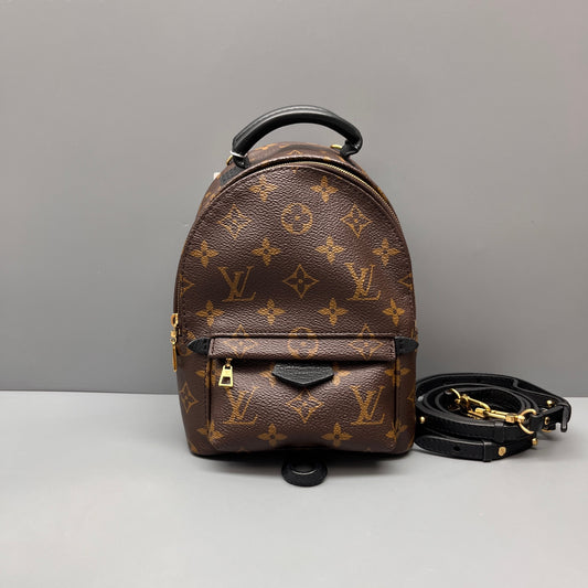 Louis Vuitton - Palm Springs Mini Backpack - Monogram coated canvas with leather trim - Brown - (mini)