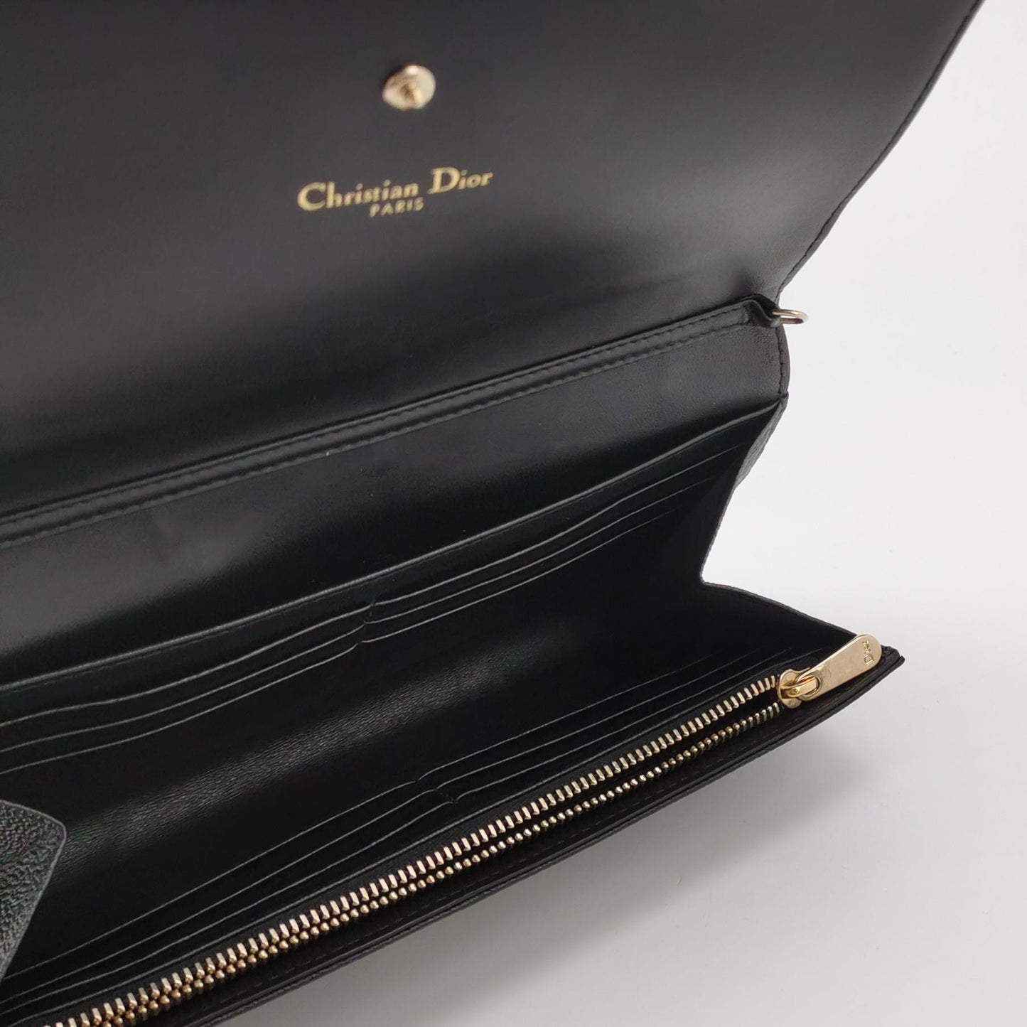 Dior - Diorama Wallet on Chain S0328OVKK M900 - Grained leather - Black - (Small)