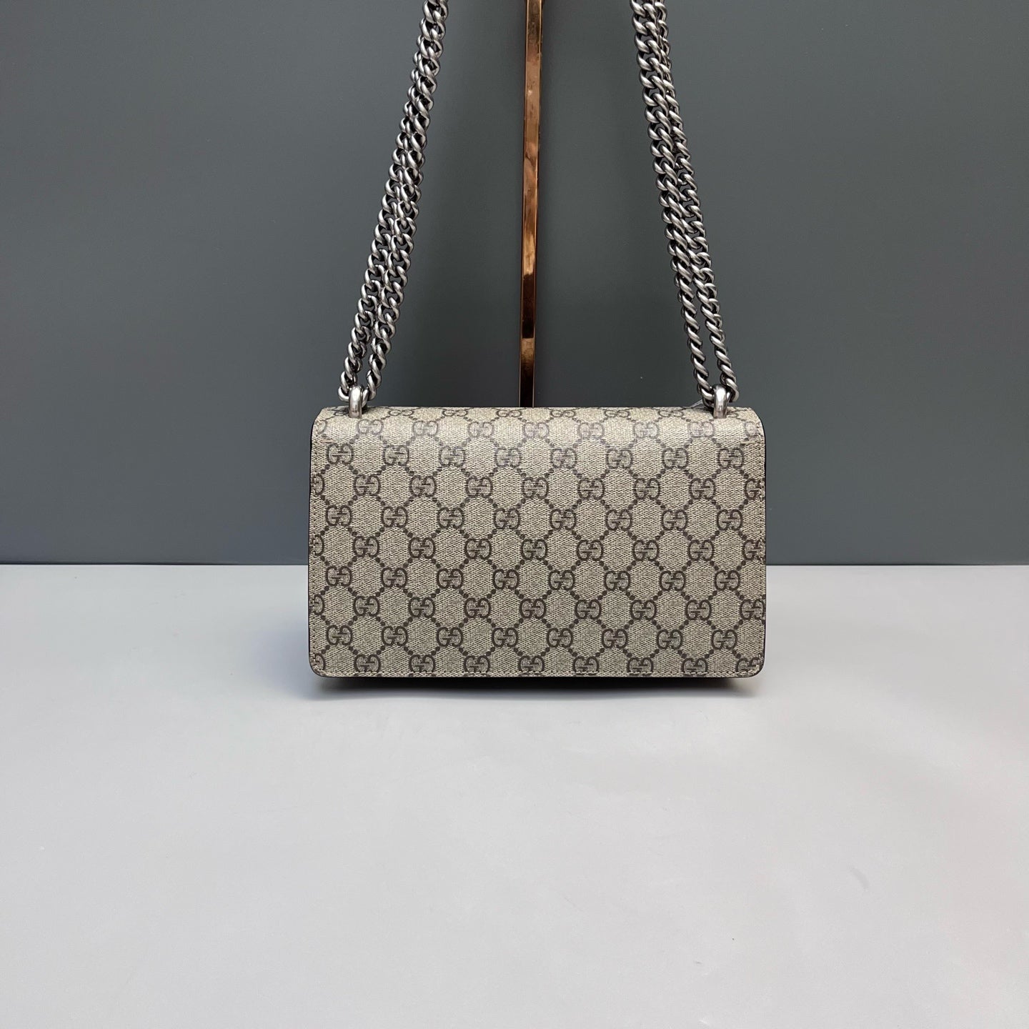 Gucci - Dionysus Shoulder Bag - GG Supreme coated canvas, suede, and leather trim - Beige - (medium)