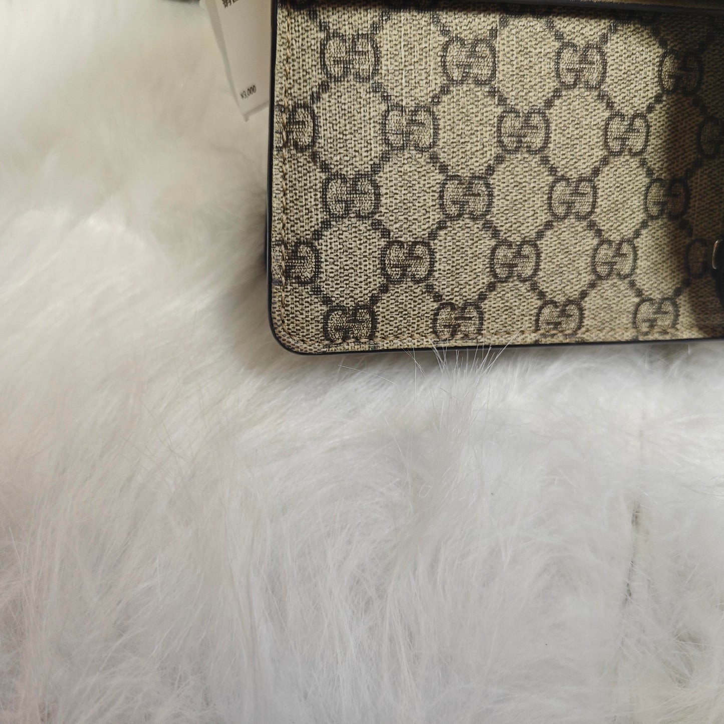 Gucci - Dionysus Shoulder Bag - GG Supreme coated canvas with suede leather trim and interior - Beige (canvas) and Camel (suede) with Aged Silver-Tone Hardware - (Medium)