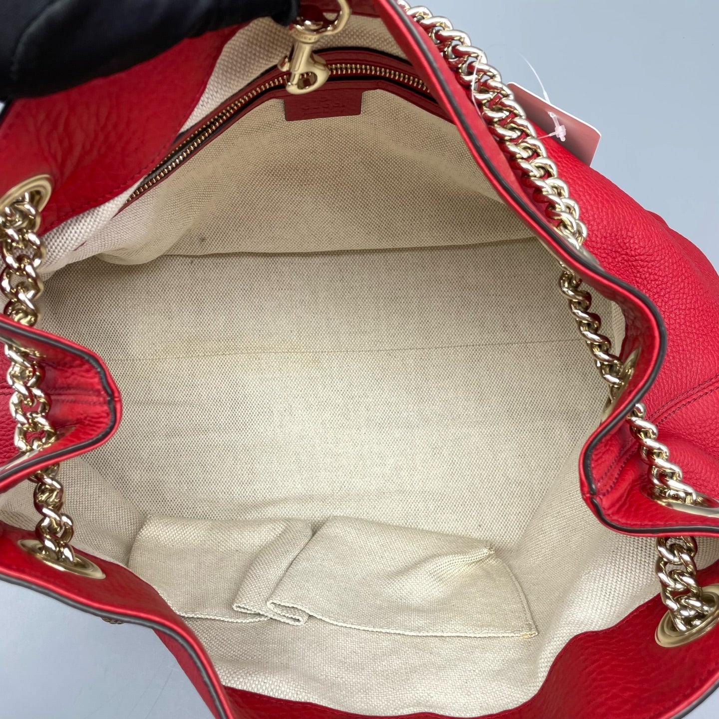 Gucci - Soho Chain Shoulder Bag - Leather - Red - (Medium)