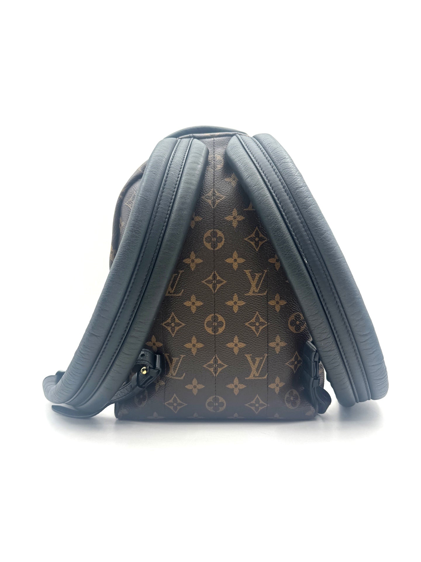 Louis Vuitton - Palm Springs Mini Backpack - Coated canvas and soft cowhide leather - Brown and Black - (mini)