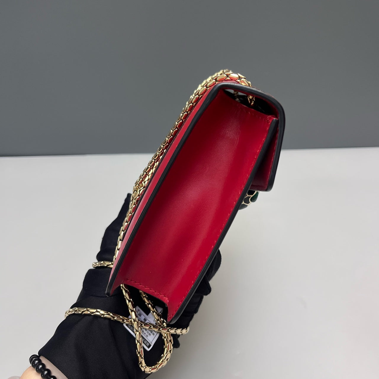 Bvlgari - Serpenti Forever Flap Cover Bag - Cowhide leather - Red - (Small)