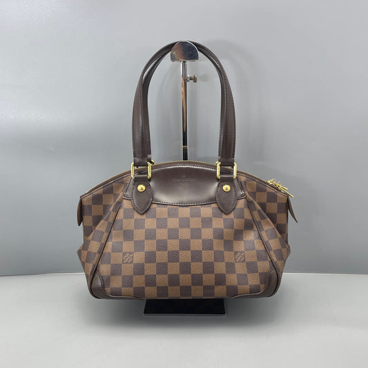 Louis Vuitton - Dumpling Bag - Damier Ebene canvas with leather trim - Brown - (Medium)