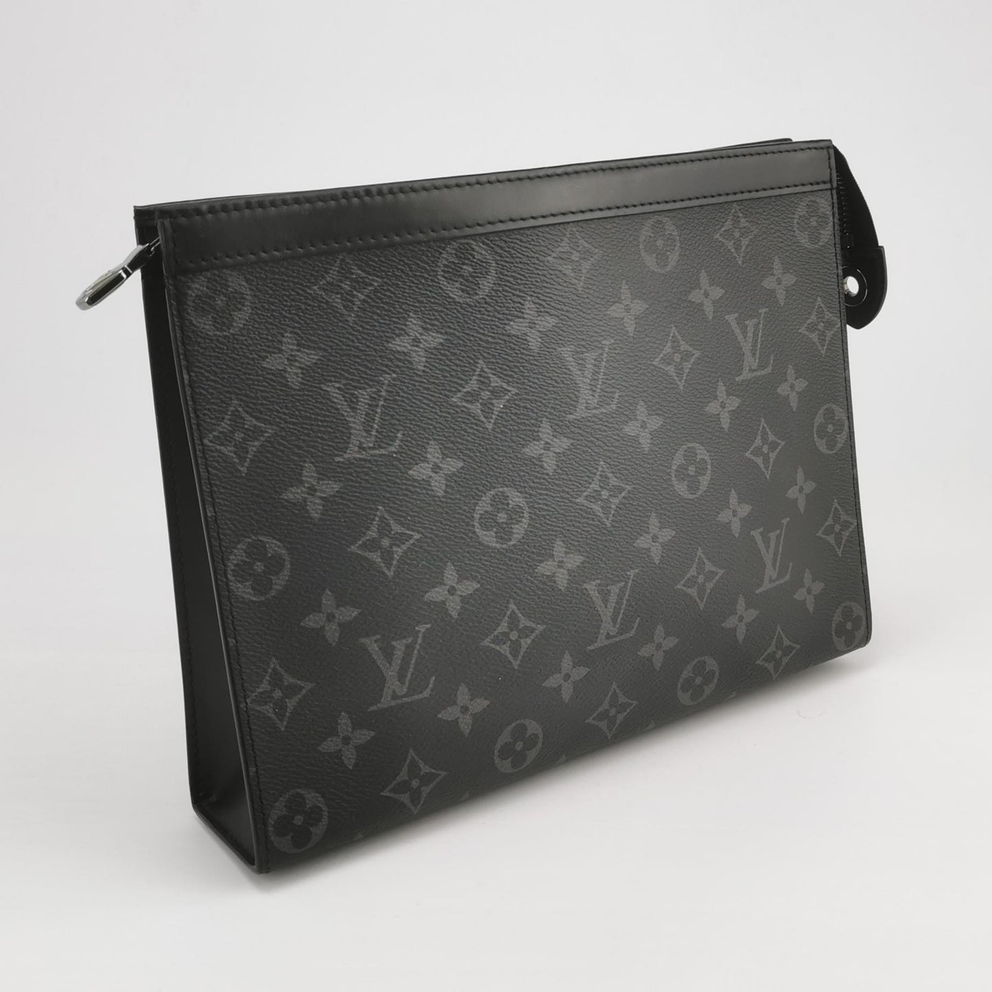 Louis Vuitton - Pochette Voyage - Monogram Eclipse canvas with leather trim - Black - (medium)