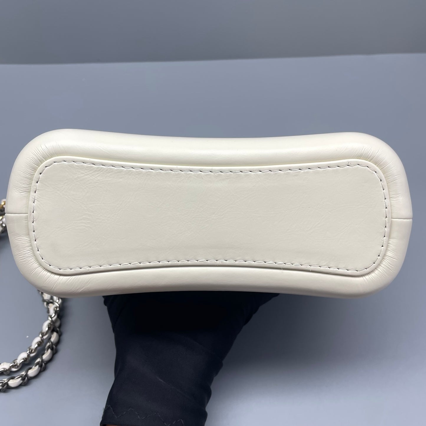 Chanel - Gabrielle Hobo Bag (Small) - Leather - White - (Small)