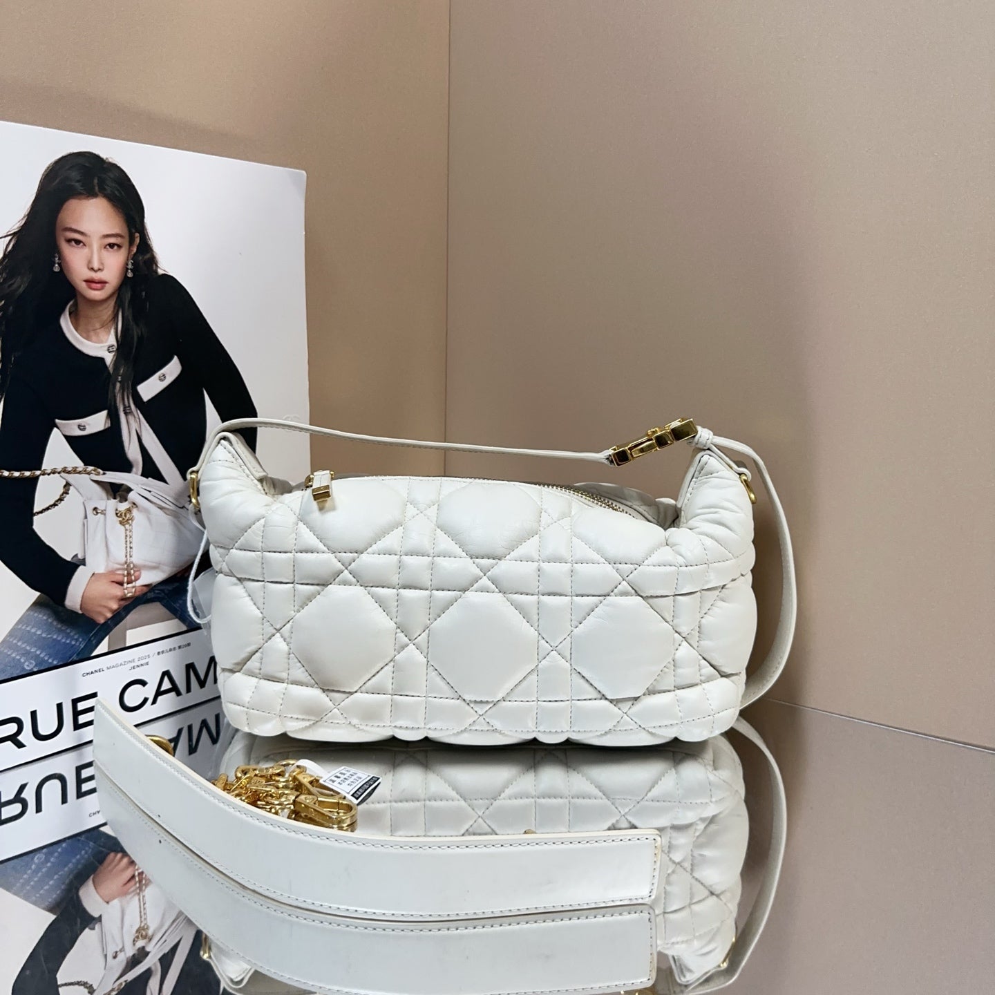 Dior - Nomad Lunchbox Bag - Leather - White - (small)