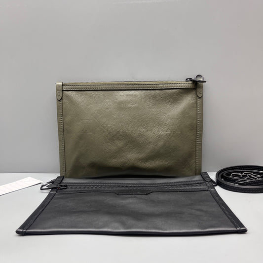 Louis Vuitton - Flat 2-in-1 Messenger Bag - Monogram Empreinte Leather - Multicolour - (Small)