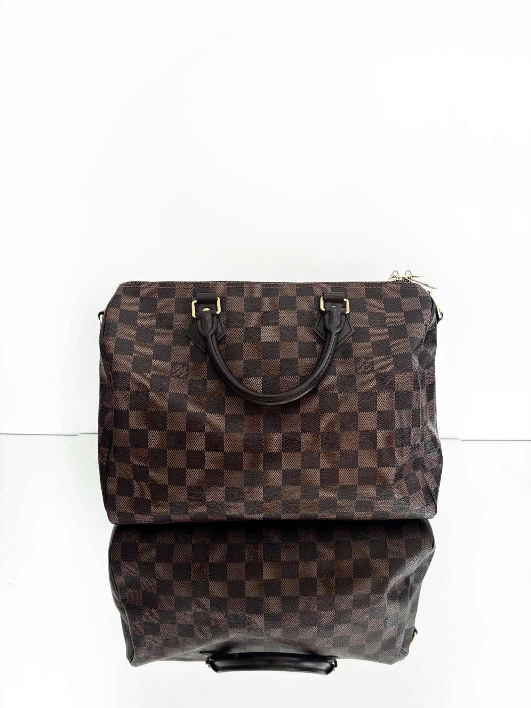 Louis Vuitton - Speedy 30 Bandouliere - Damier Ebene canvas and leather - Brown - (Medium)
