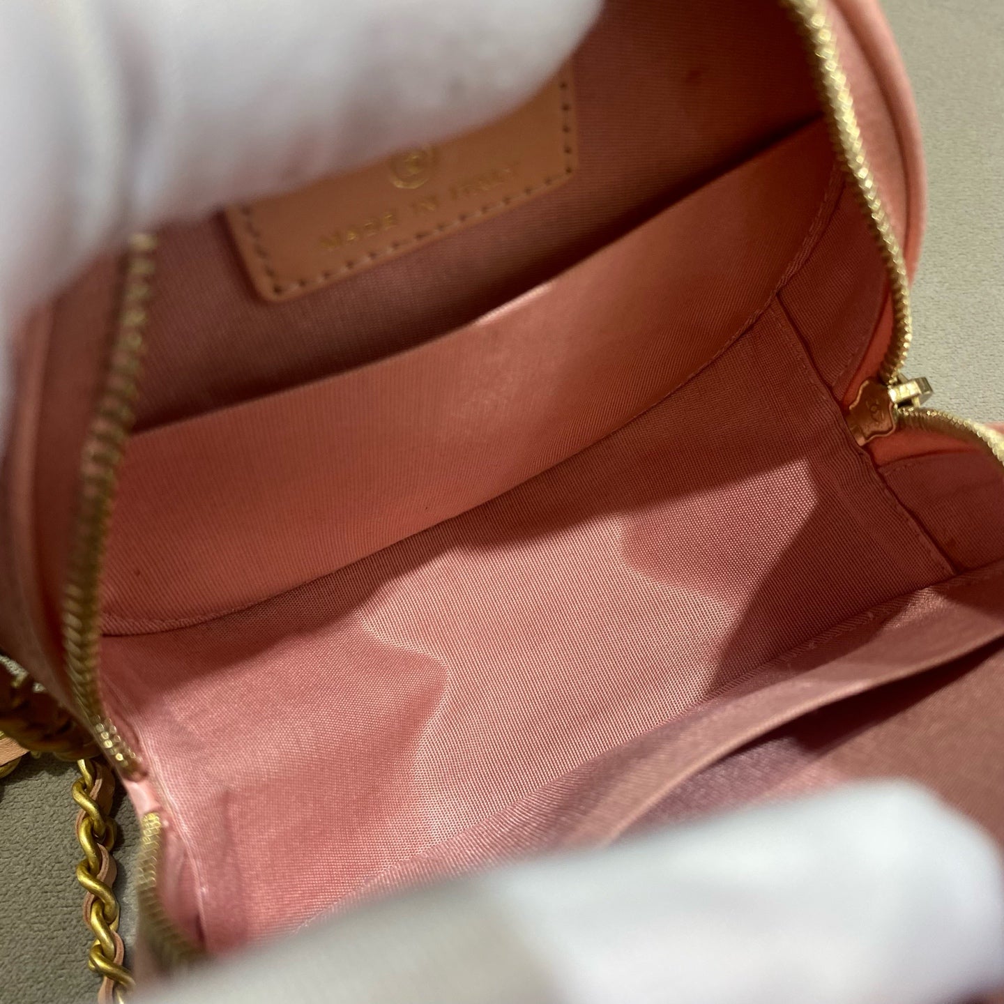 Chanel - Round Mini Bag - Caviar leather - Pink - (mini)