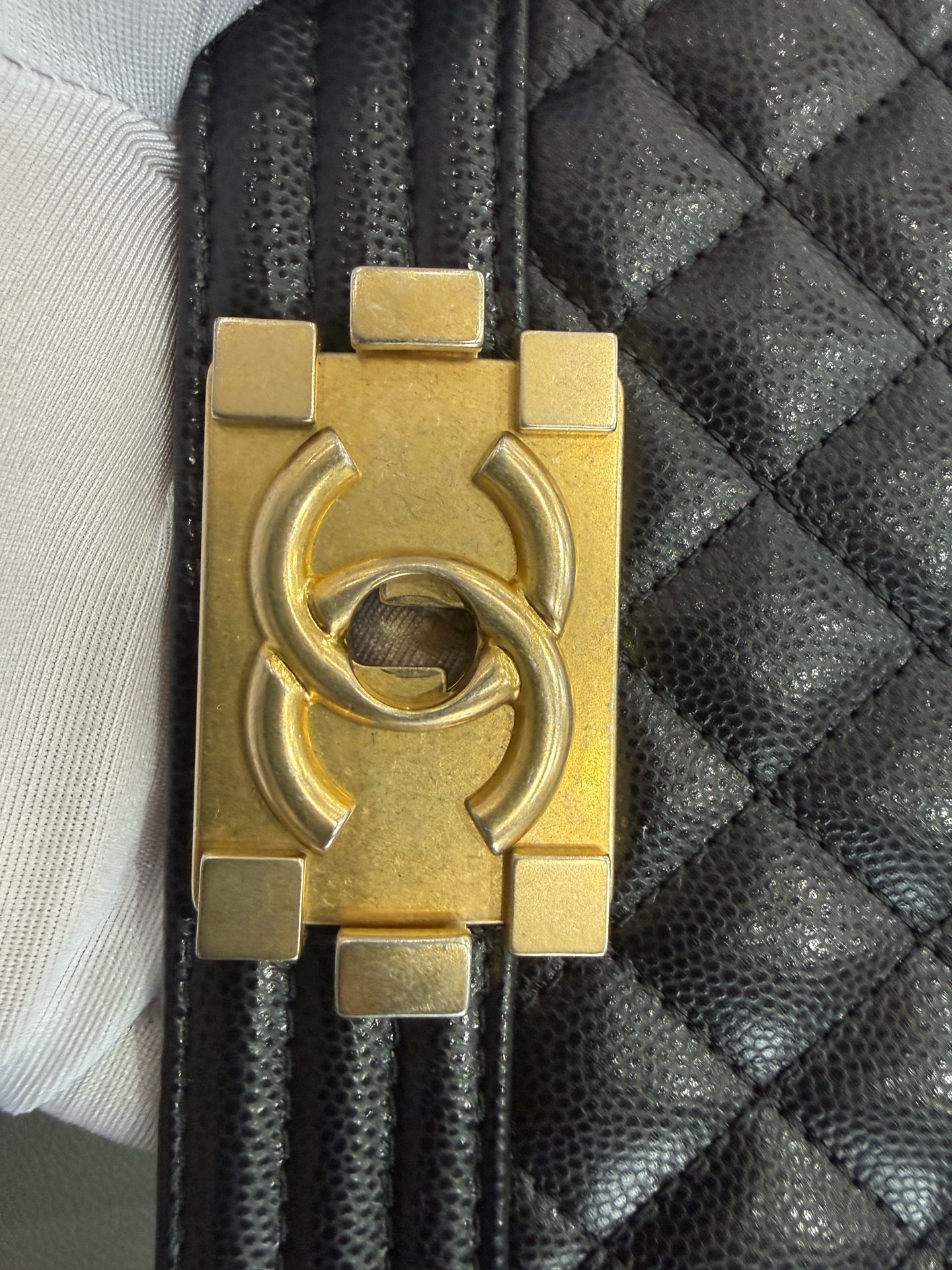 Chanel - Boy Bag - Caviar leather - Black - (Small)