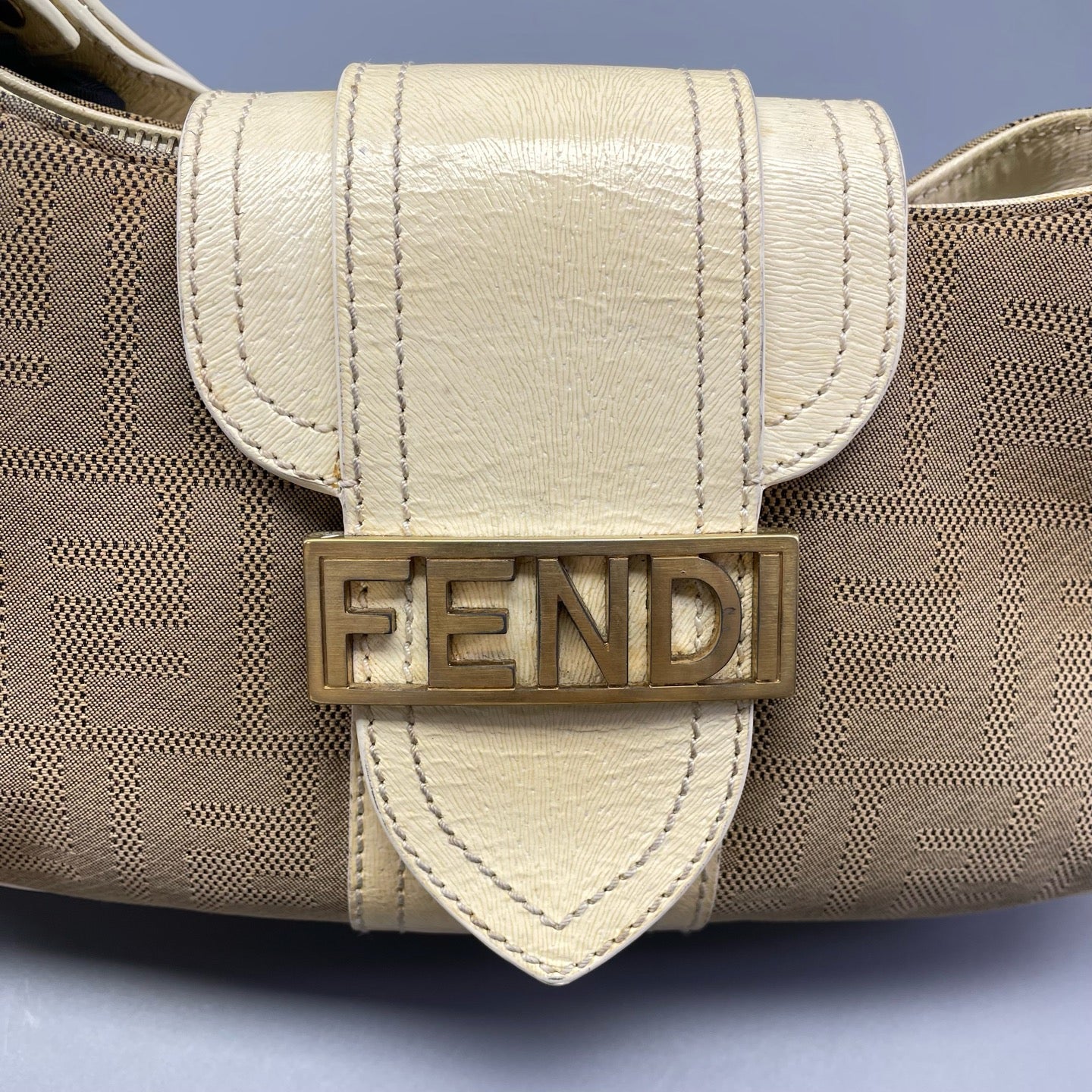 Fendi - Vintage Shoulder Bag - Canvas and Patent leather - Multicolour - (small)