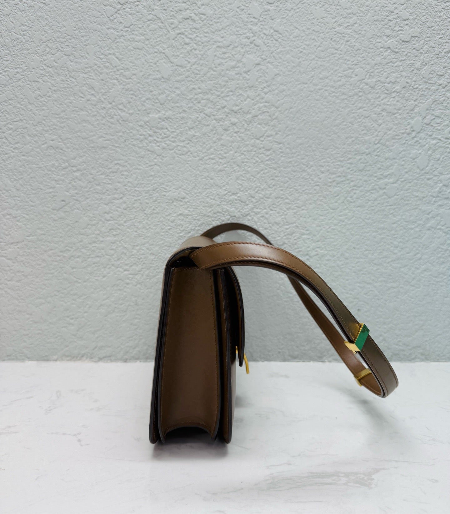 Celine - Classic Box Bag - Leather - Brown - (medium)