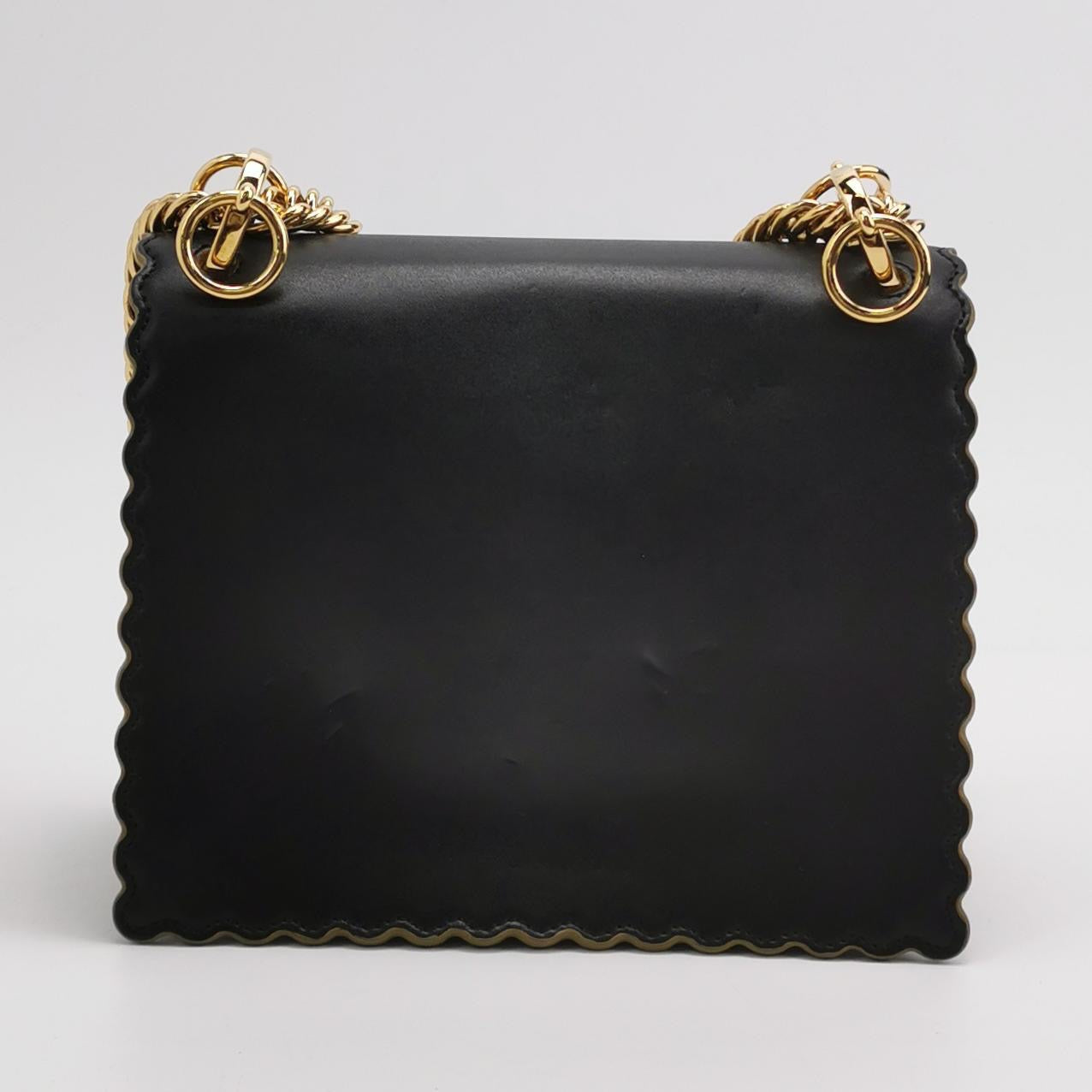 Fendi - Kan I F - Leather - Black - (Small)