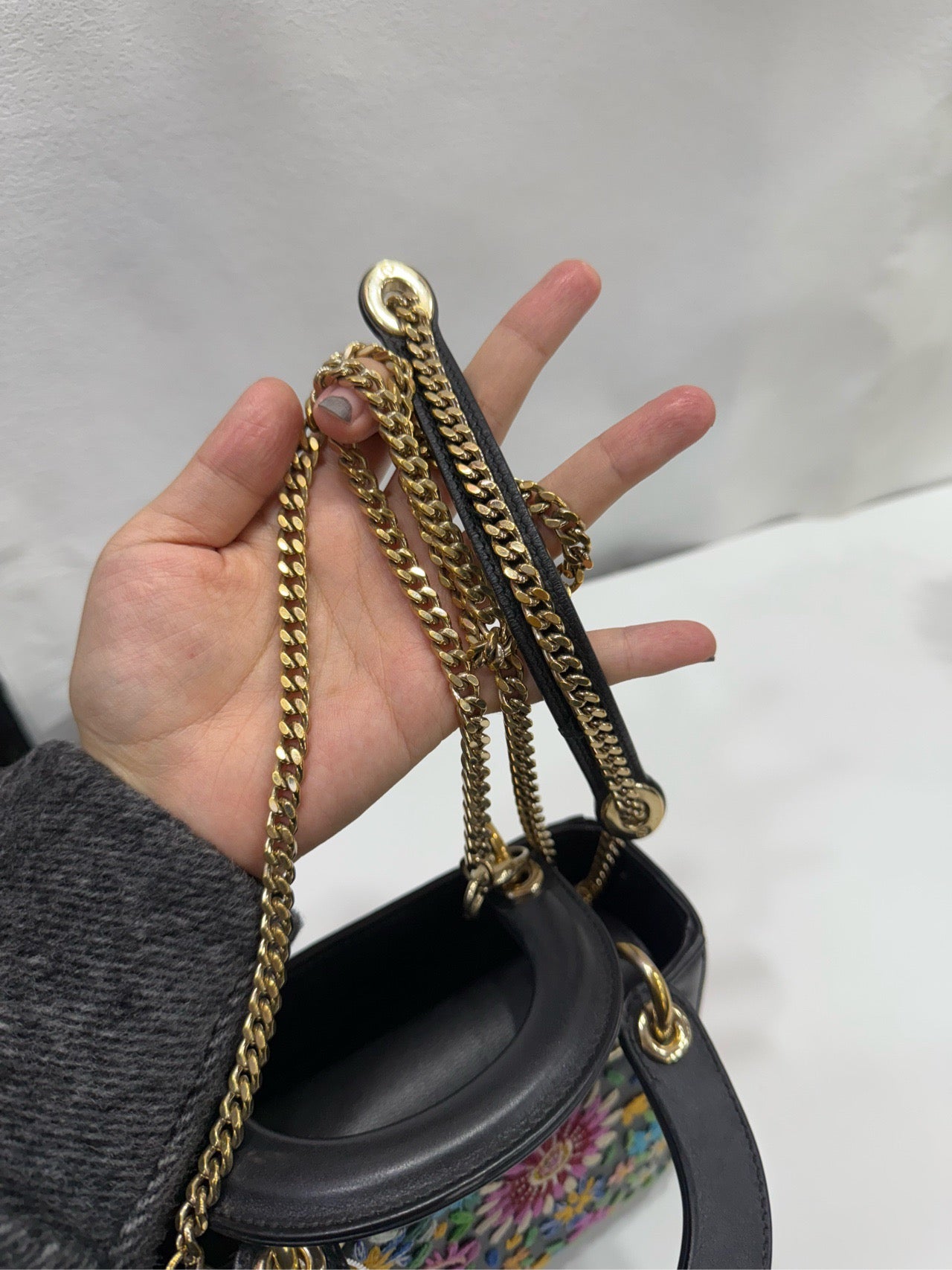 Dior - Lady Dior Mini - Leather - Black - (mini)