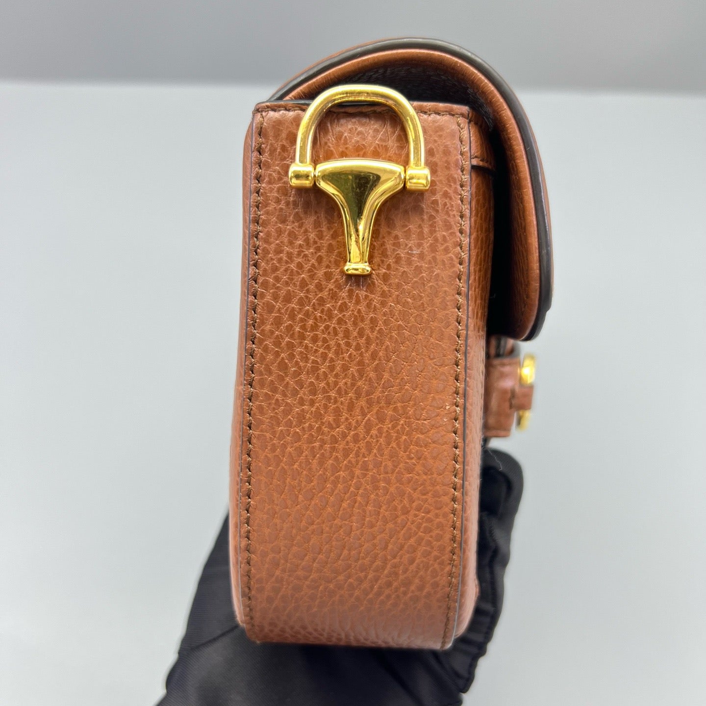 Gucci - 1955 Horsebit Denim Mini Shoulder Bag - Denim with leather trim - Blue - (mini)