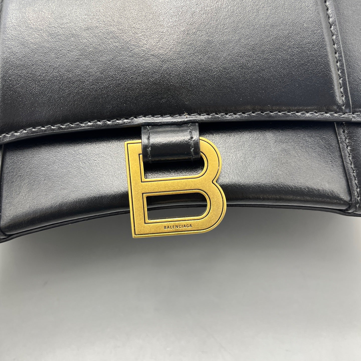 Balenciaga - Hourglass Small Top Handle Bag - Smooth leather - Black - (Small)