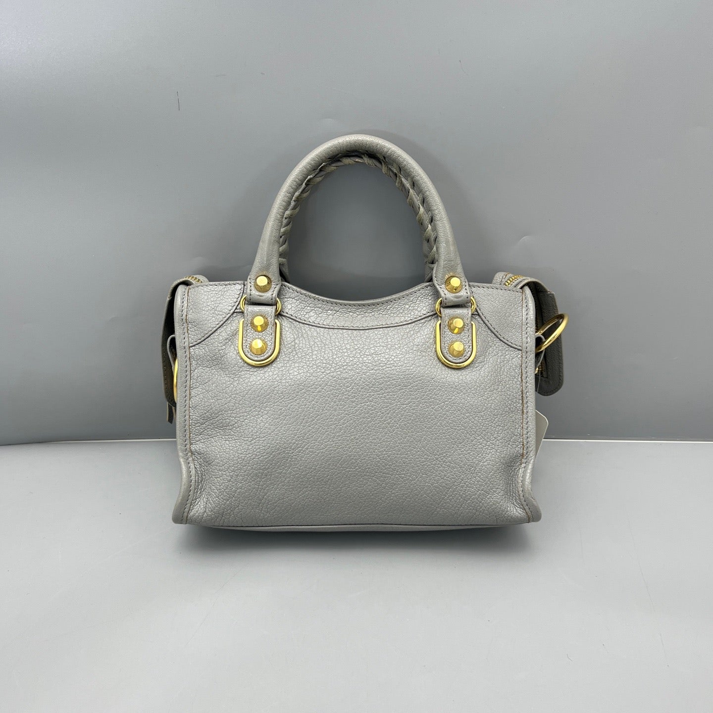 Balenciaga - Mini City - Grained leather - Grey - (mini)
