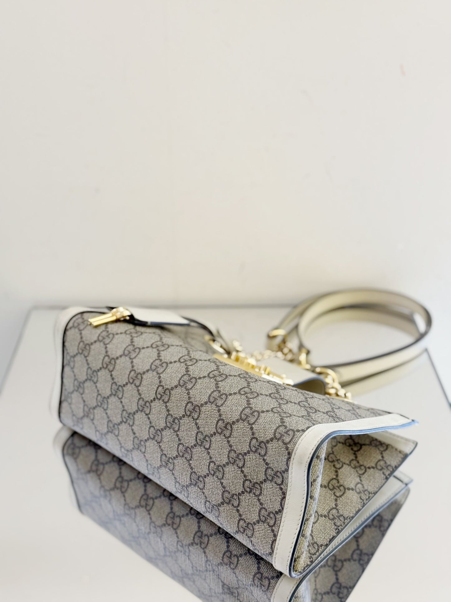 Gucci - Padlock - GG Supreme coated canvas with leather trim - Beige - (Small)