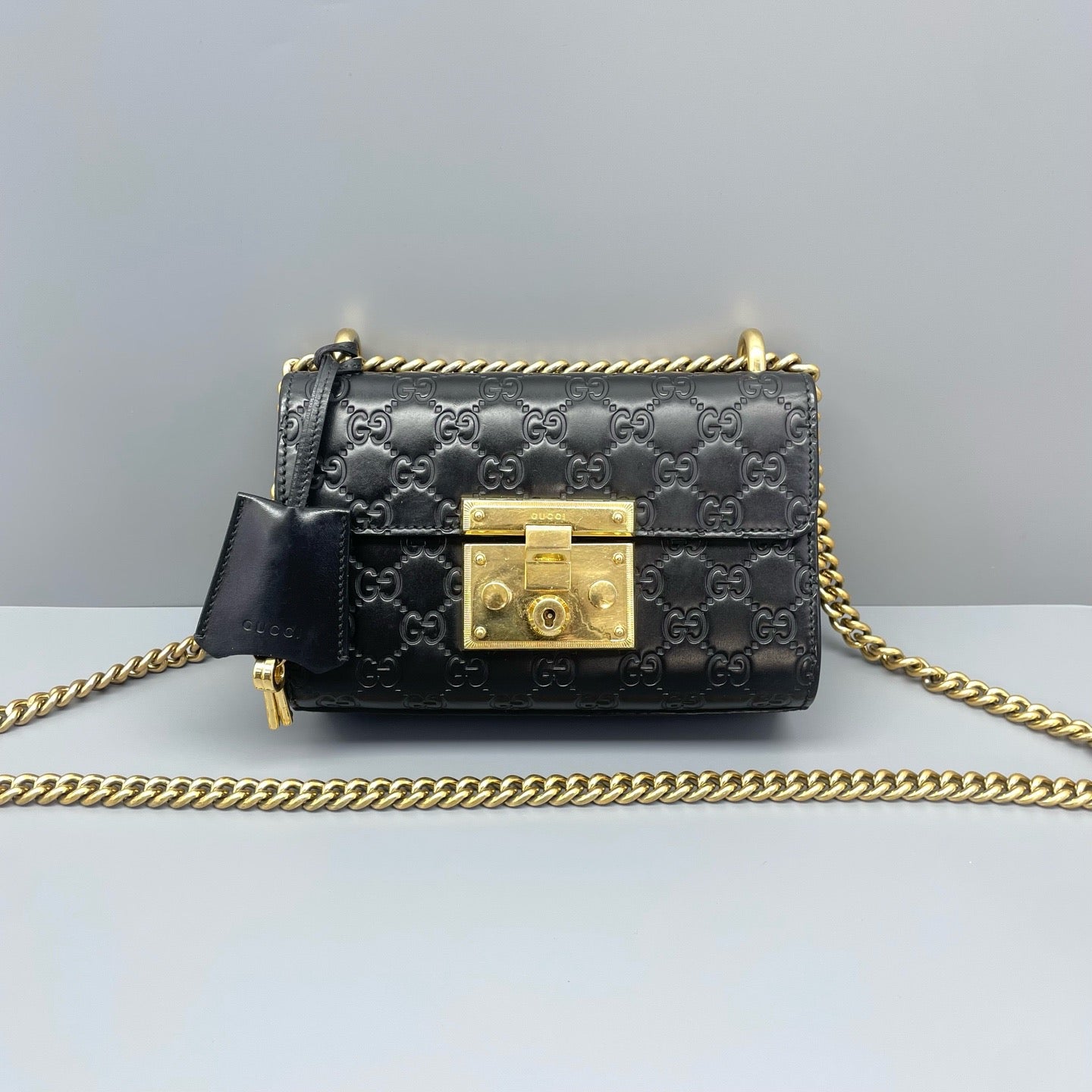 Gucci - Padlock - Leather - Black - (small)
