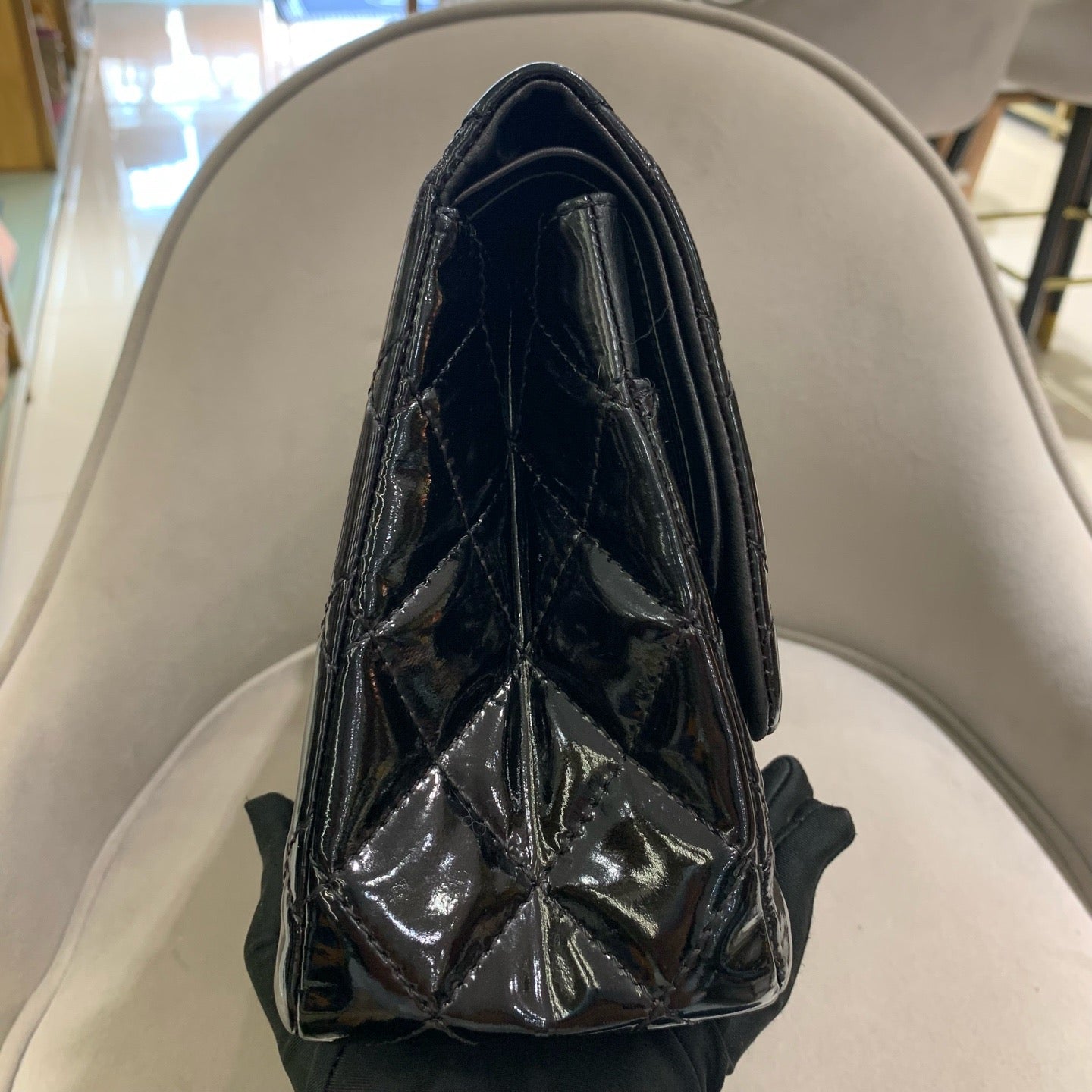 Chanel - 2.55 Reissue - Patent leather - Black - (Large)