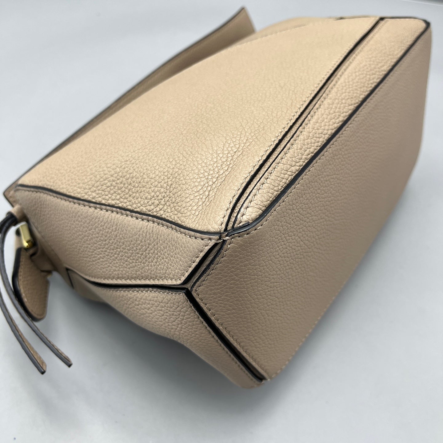 LOEWE - Puzzle Bag Small - Grained calfskin leather - Beige - (Small)