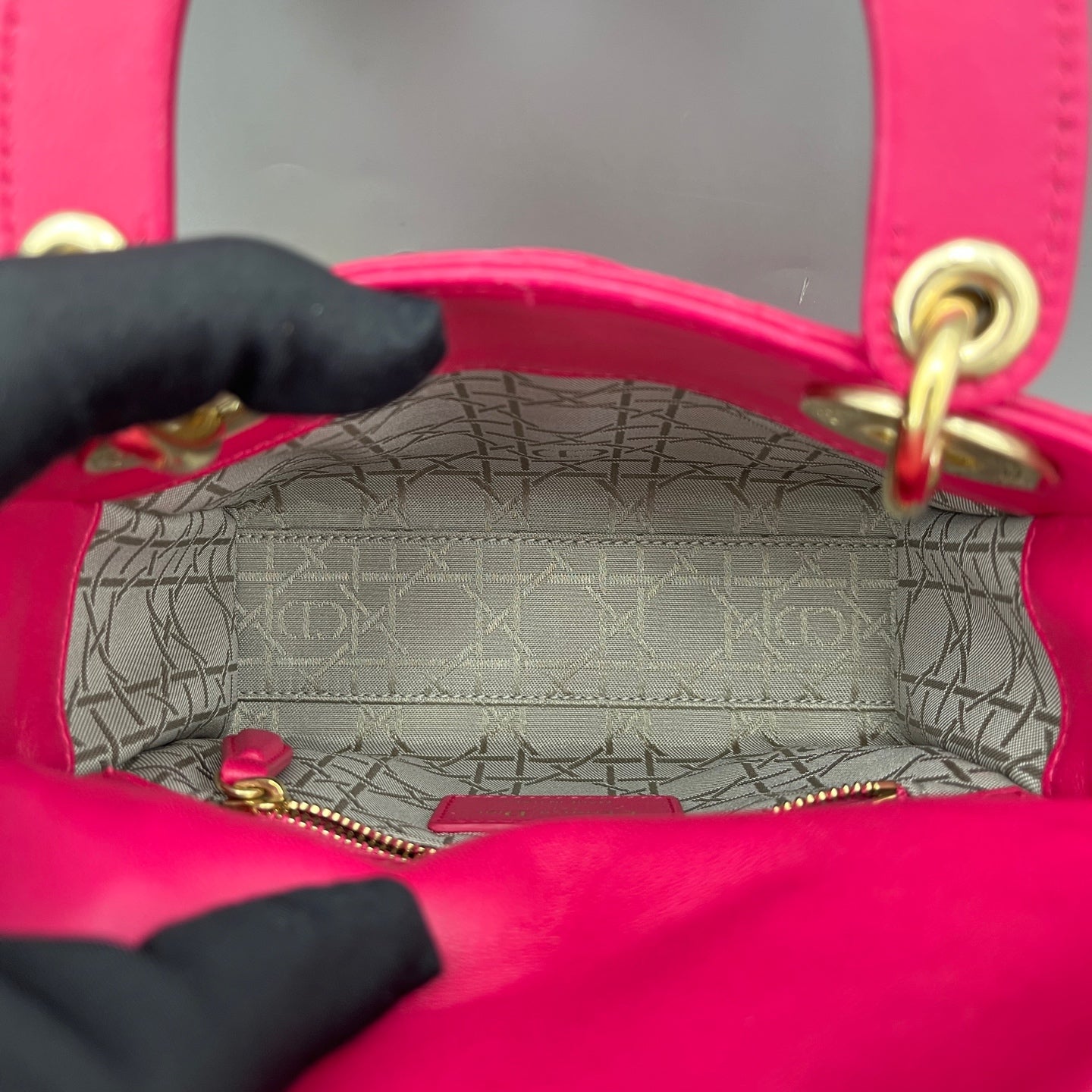 Dior - Lady Dior - Lambskin leather - Pink - (Mini)