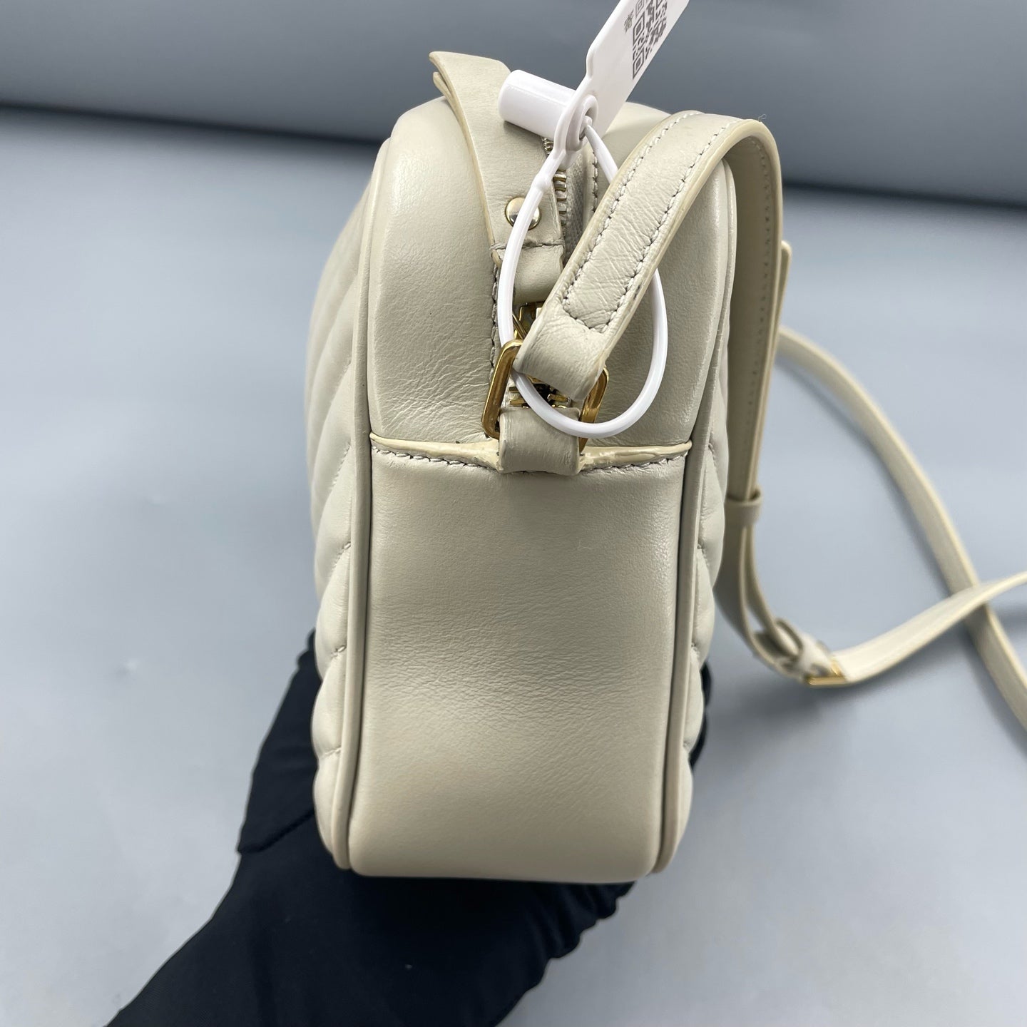 Saint Laurent - Lou Camera Bag - Leather - White - (Small)
