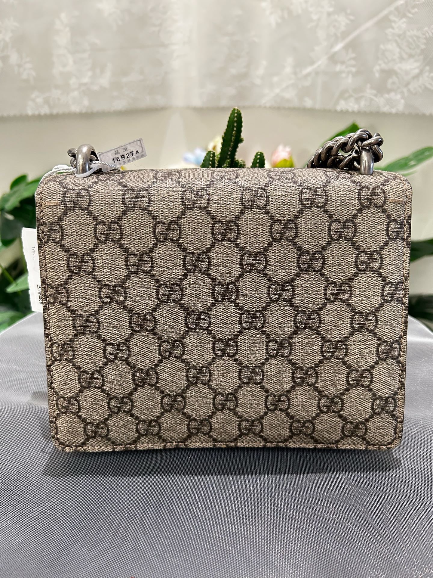 Gucci - Dionysus - GG Supreme canvas with suede trim - Beige - (small)