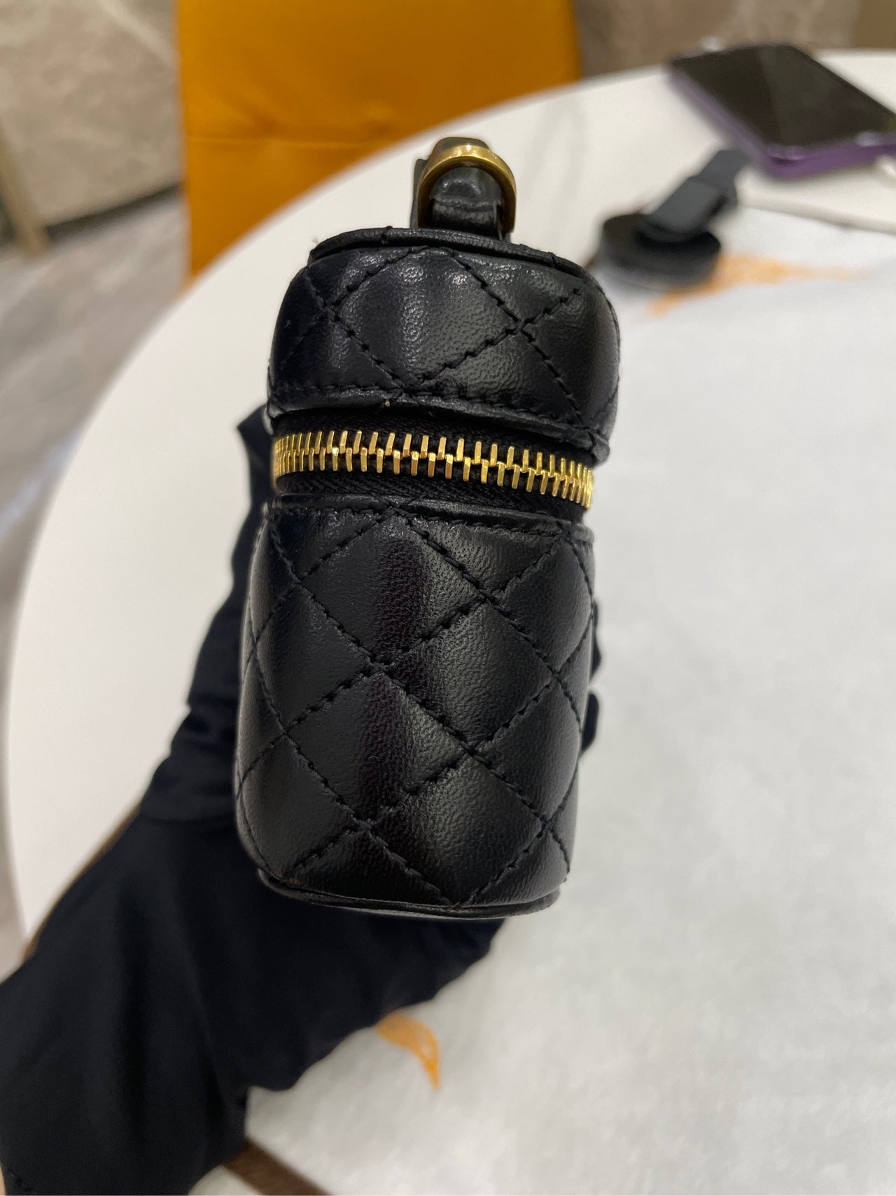 Saint Laurent - Gaby Mini Vanity Case - Leather - Black - (mini)