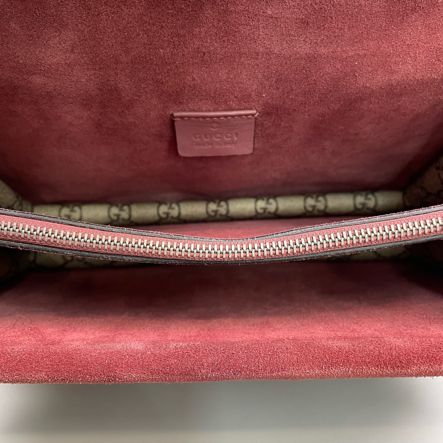 Gucci - Dionysus Shoulder Bag - GG Supreme canvas with suede trim - Beige, Multicolour (floral print), with Reddish-Brown interior - (Small)
