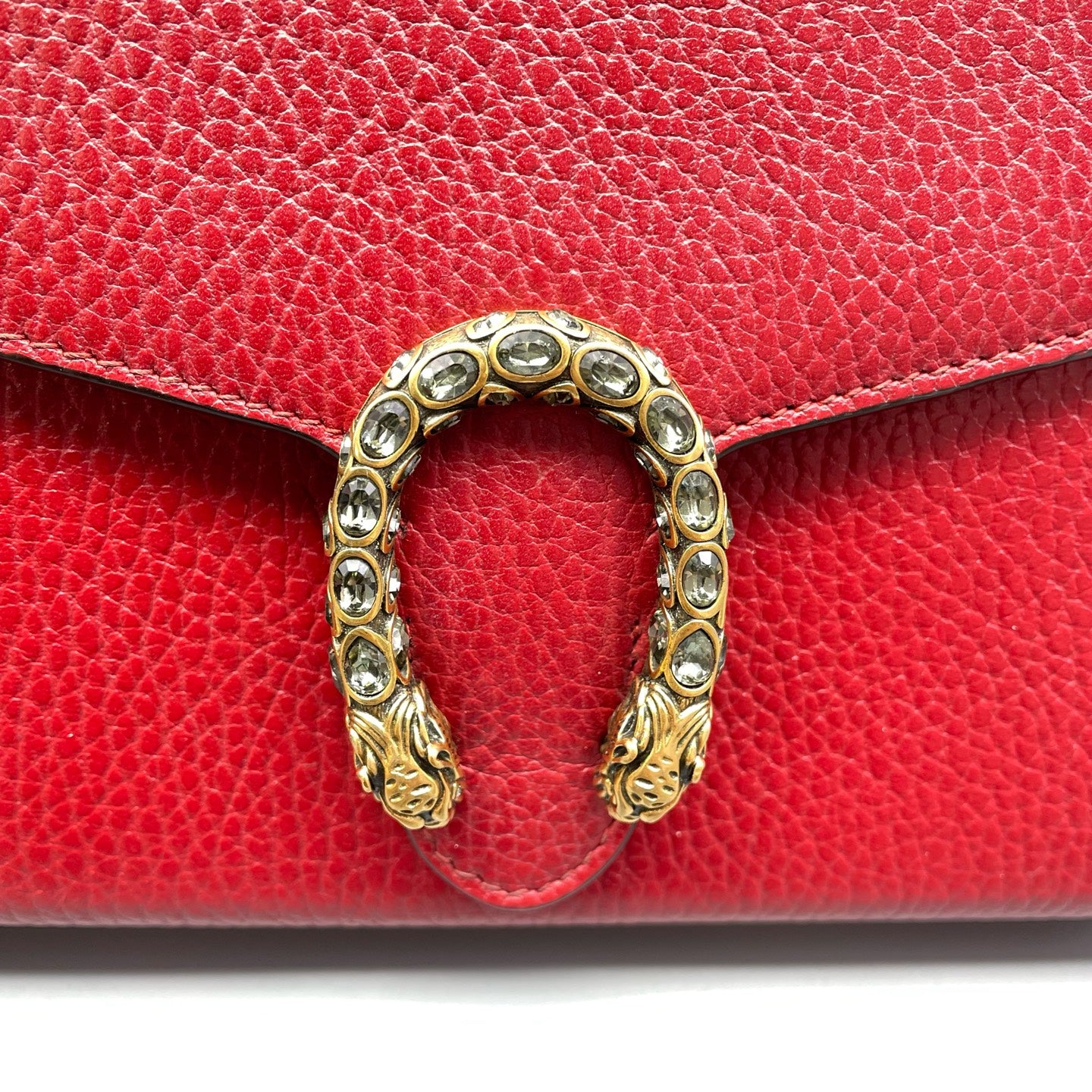 Gucci - Dionysus WOC - Grained leather - Red - (mini)