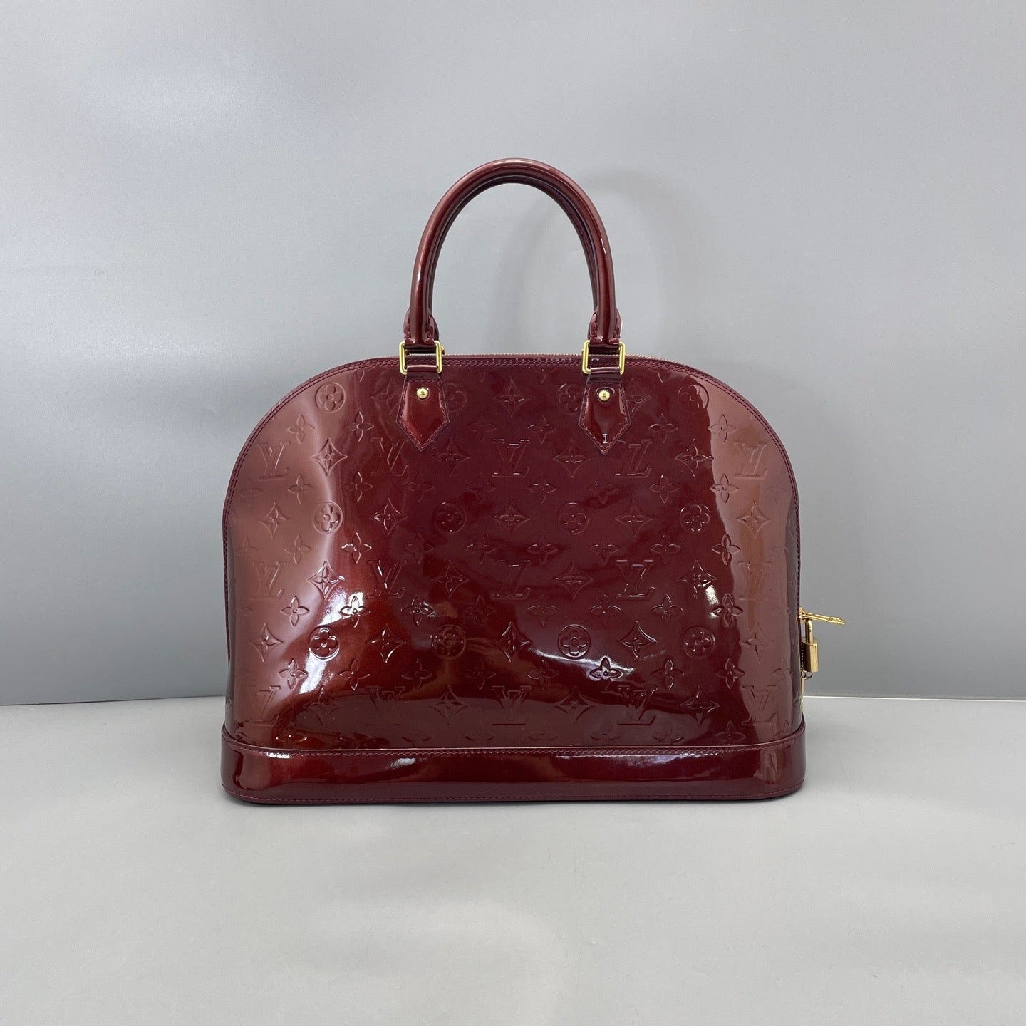 Louis Vuitton - Alma GM - Patent leather - Burgundy - (Large)
