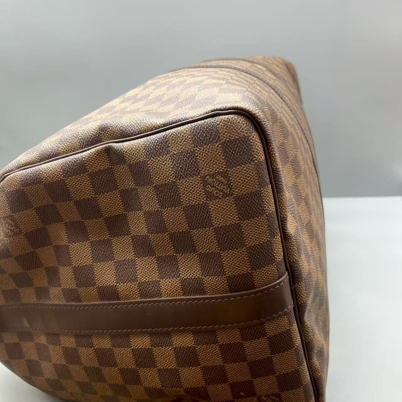 Louis Vuitton - Keepall 55 - Coated canvas with leather trim - Brown - (Large)