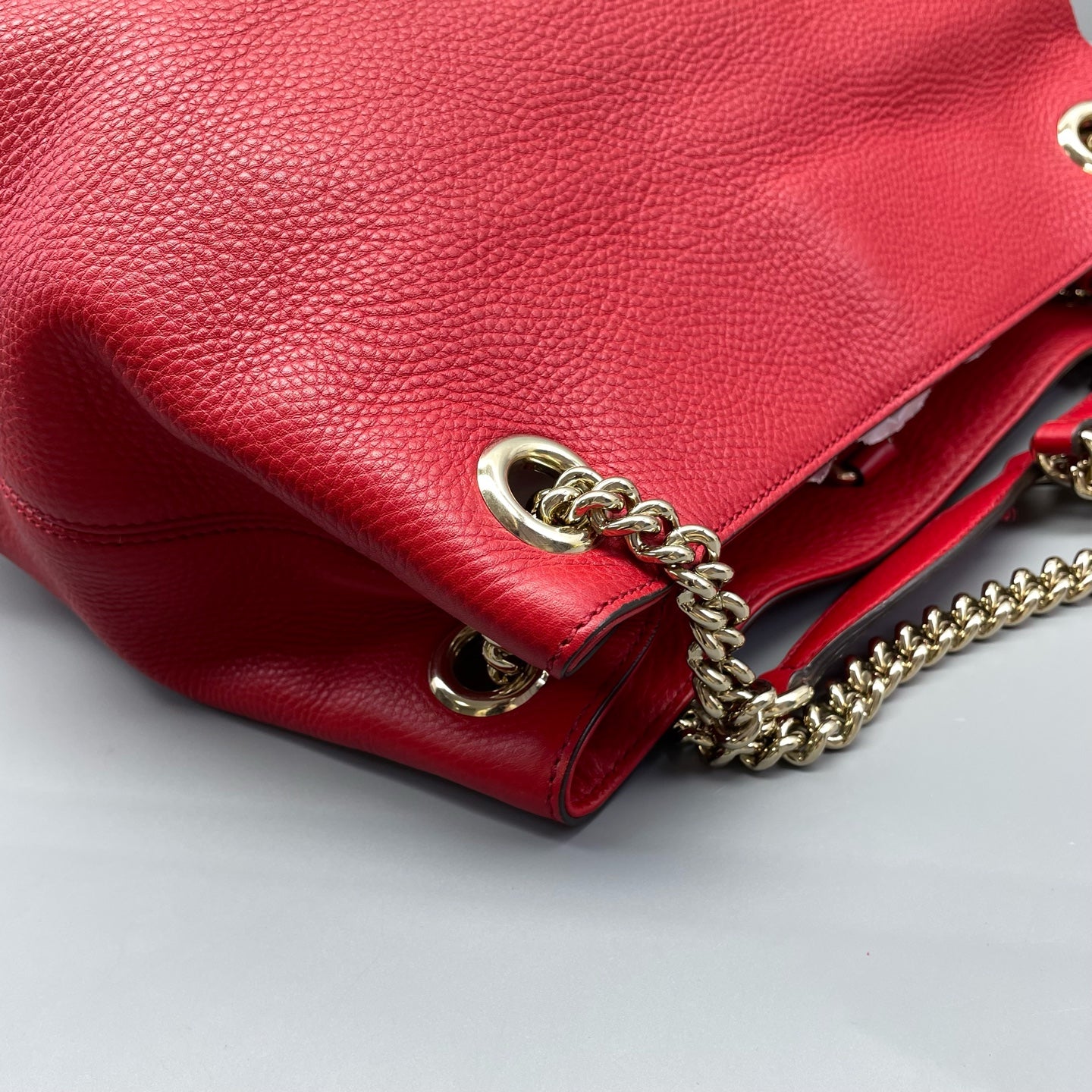 Gucci - Soho Chain Shoulder Bag - Leather - Red - (Medium)