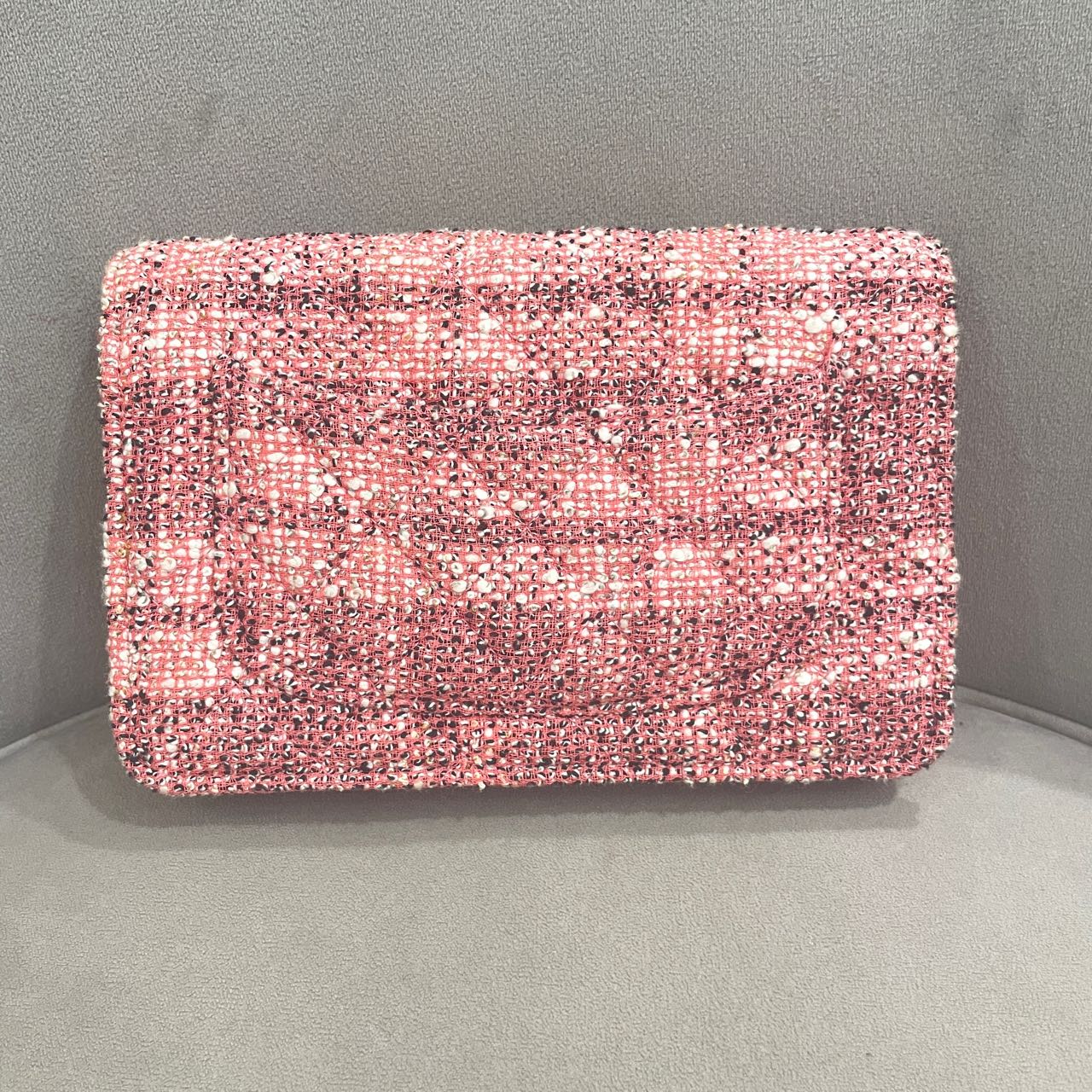Chanel - 2.55 Reissue Wallet On Chain (WOC) - Tweed - Pink with Multicolour - (mini)