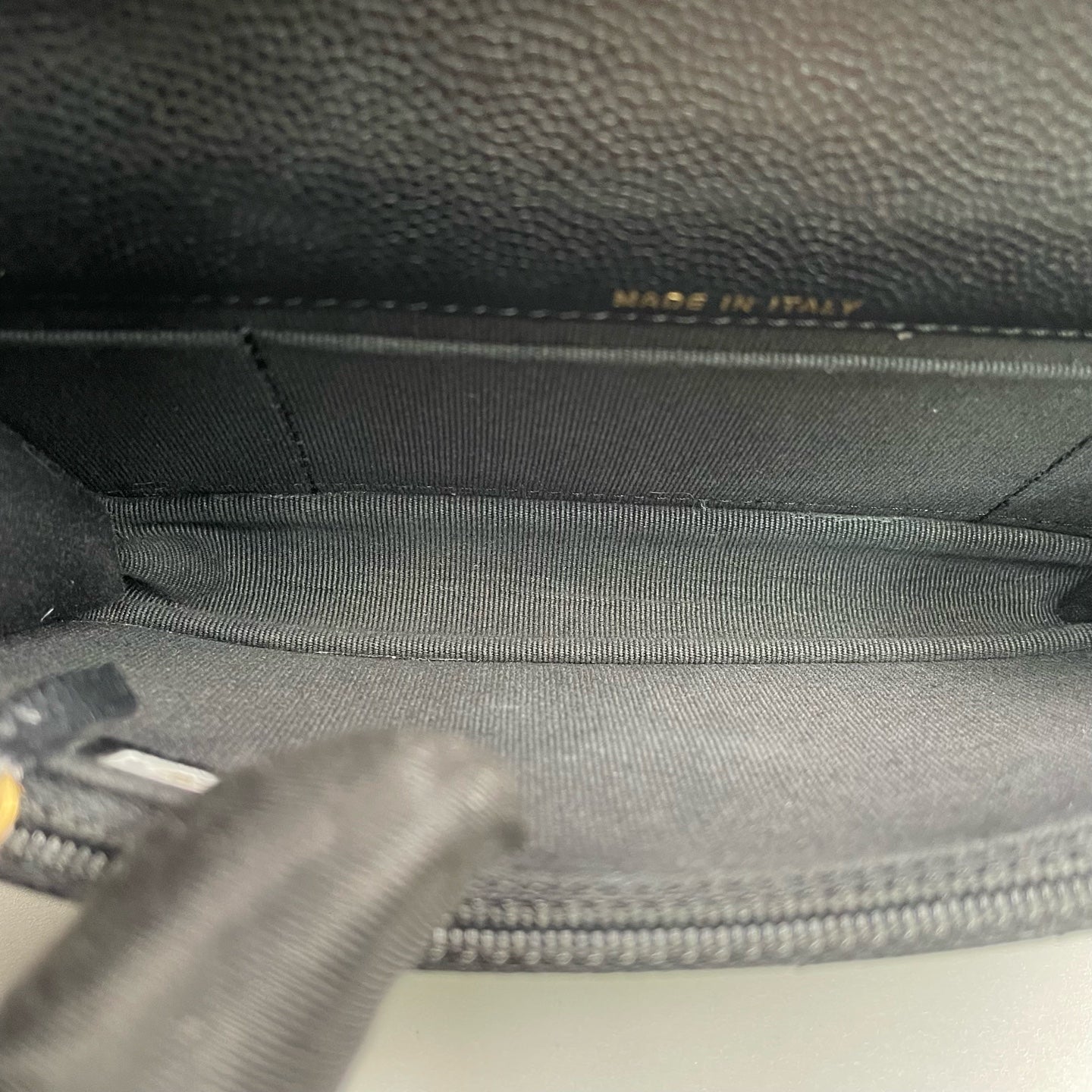 Chanel - Mini WOC (Wallet on Chain) - Grained calfskin leather - Black - (mini)