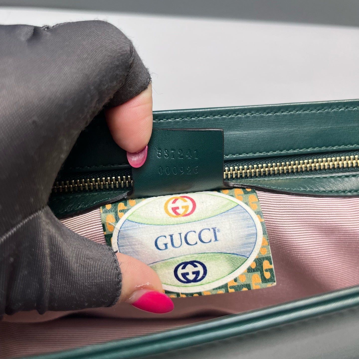 Gucci - Zumi Shoulder Bag with Tiger Head - Leather - Green - (medium)