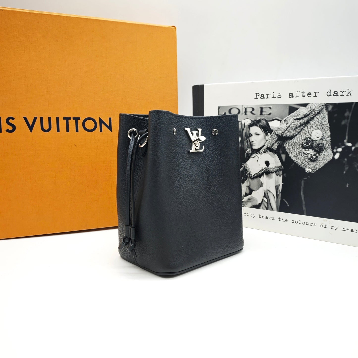 Louis Vuitton - Nano Lockme Bucket Bag - Leather - Black - (mini)
