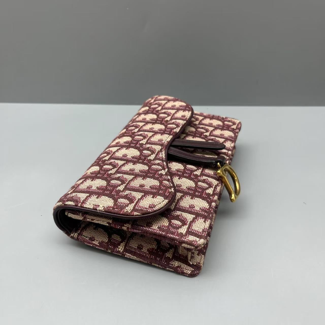 Dior - Oblique Saddle Belt Bag - Embroidered Canvas and Leather - Red - (Mini)
