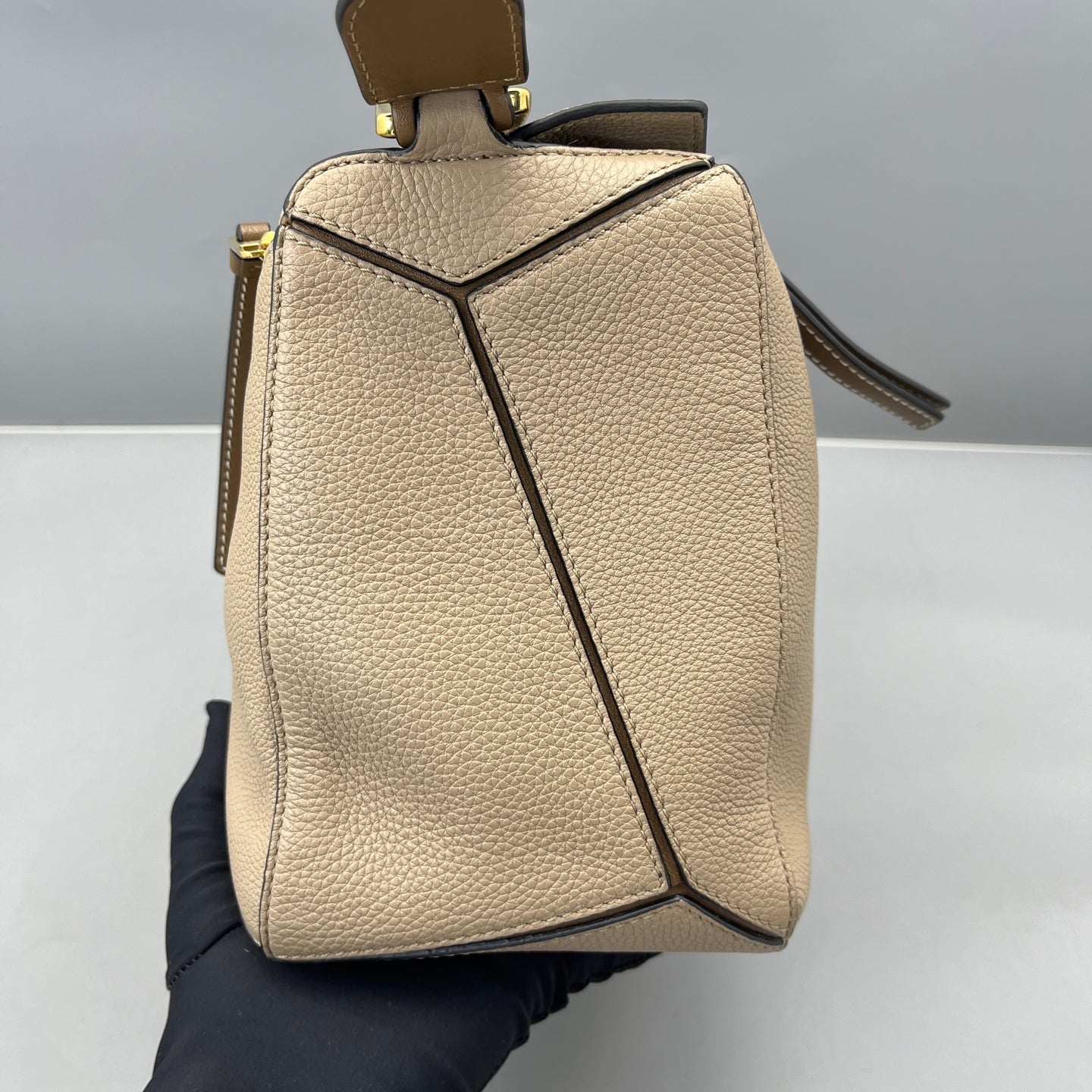 Loewe - Puzzle Bag - Grained leather - Beige - (medium)
