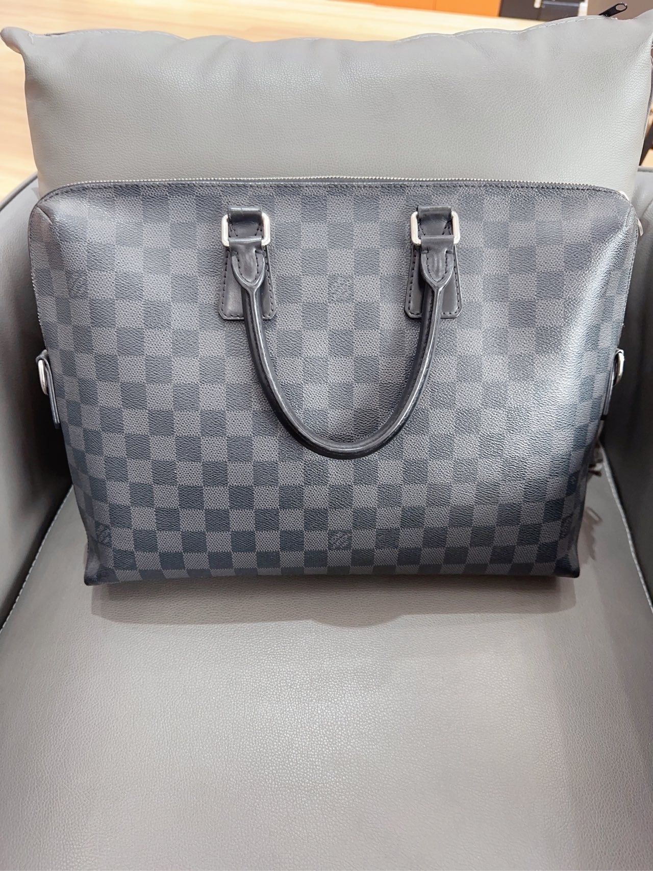 Louis Vuitton - Porte-Documents Voyage - Damier Graphite coated canvas with leather trim - Black - (Medium)